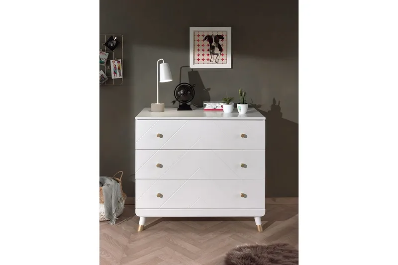 Säng med sängbord, byrå Billy Vit - Möbler - Sovrum - Möbelset för sovrum