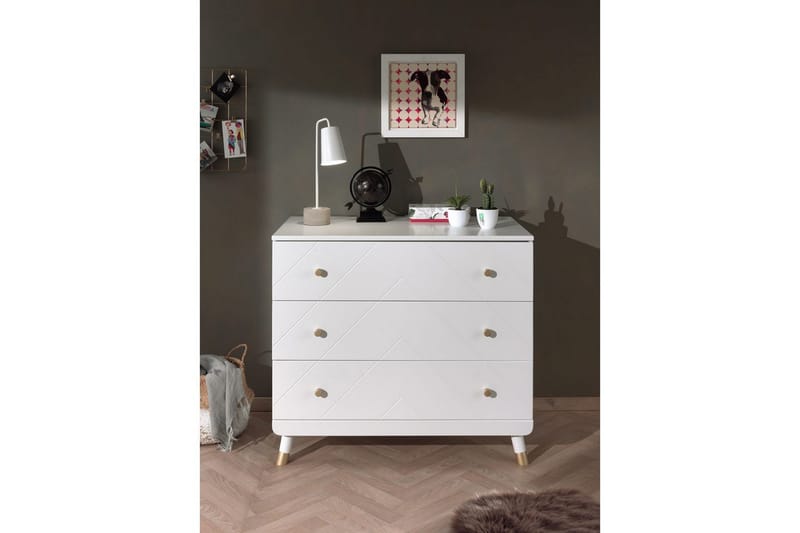 Säng med sängbord, byrå Billy Vit - Möbler - Sovrum - Möbelset för sovrum