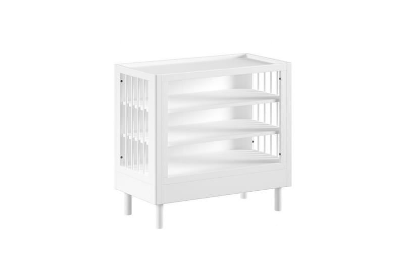 Säng med sängbord, garderob, skötbord Forrest Vit bok - Vit bok - Möbler - Sovrum - Möbelset för sovrum