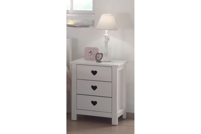 Säng med sängbord, garderob, skrivbord Amori Vit 2 dörrar - 2 dörrar - Möbler - Sovrum - Möbelset för sovrum