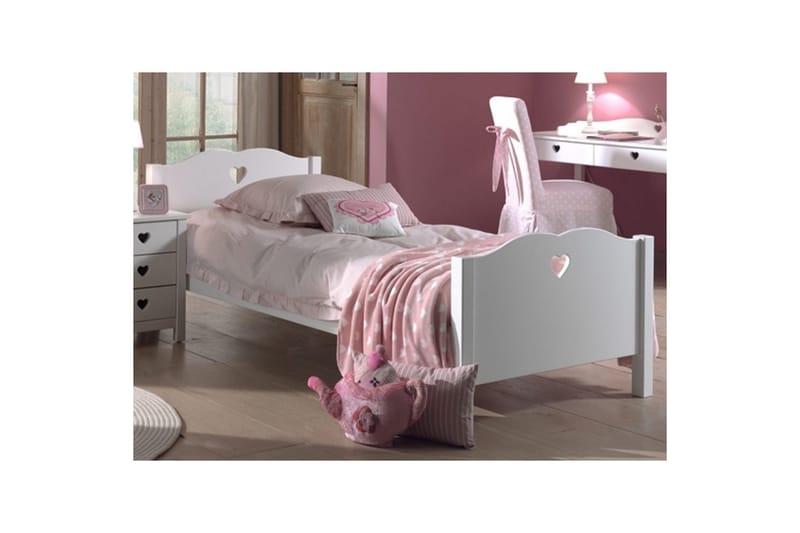 Säng med sängbord, garderob, skrivbord Amori Vit 3-dörrar - 3-dörrar - Möbler - Sovrum - Möbelset för sovrum