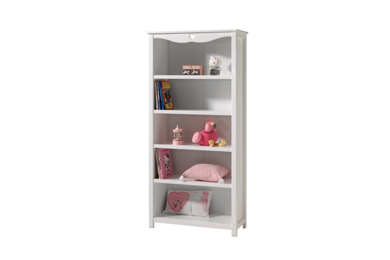 Säng med sängbord, garderob, skrivbord, bokhylla Amori Vit 2 dörrar - 2 dörrar - Möbler - Sovrum - Möbelset för sovrum
