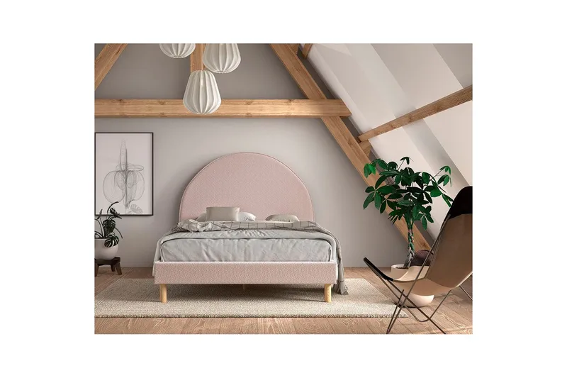 Säng Moon Rosa, 140 x 200 cm - Rosa, 140 x 200 cm - Möbler - Sovrum - Sängram & sängstomme