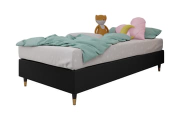 Adeliza Ramsäng 120x200 cm - Konstläder/Svart/Trä/Metall - Möbler - Sovrum - Sängar - Ramsäng