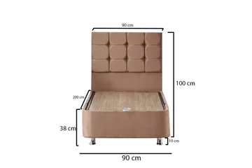 Adilen Kontinentalsäng 90x200 cm - Ljusbrun - Möbler - Sovrum - Sängar - Kontinentalsängar