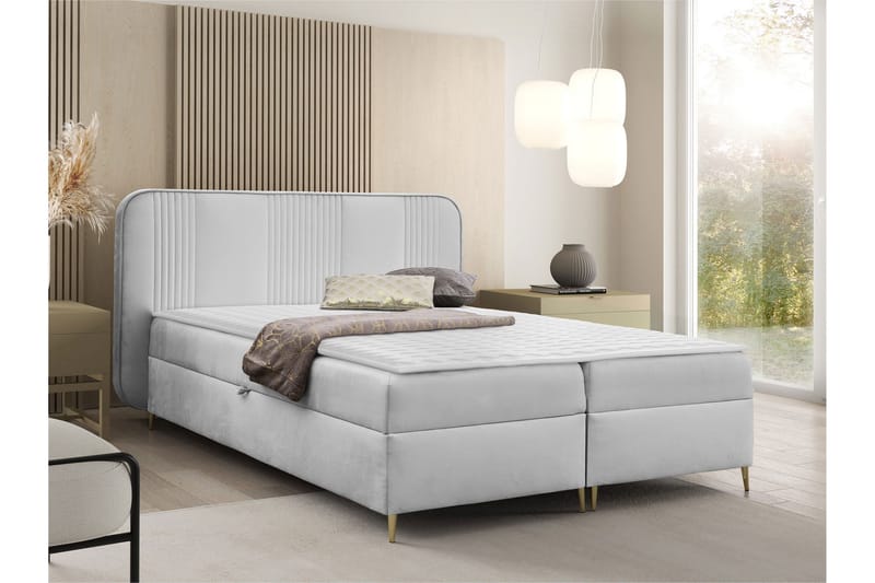 Alani Sängpaket Kontinentalsäng 120x200 cm - Grå - Möbler - Sovrum - Sängar - Komplett Sängpaket