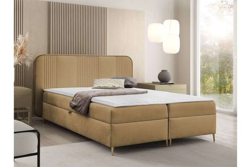 Alani Sängpaket Kontinentalsäng 140x200 cm - Brun - Möbler - Sovrum - Sängar - Komplett Sängpaket