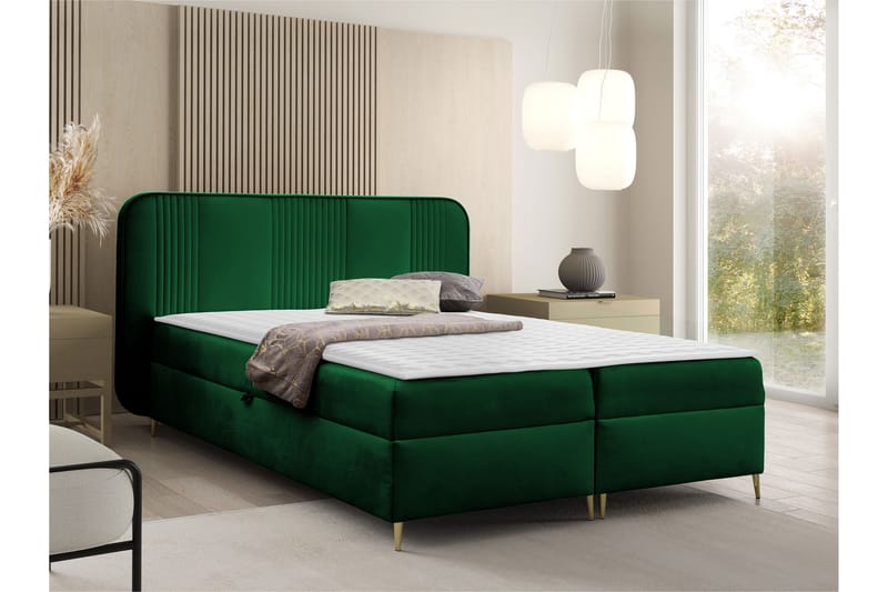 Alani Sängpaket Kontinentalsäng 140x200 cm - Grön - Möbler - Sovrum - Sängar - Komplett Sängpaket