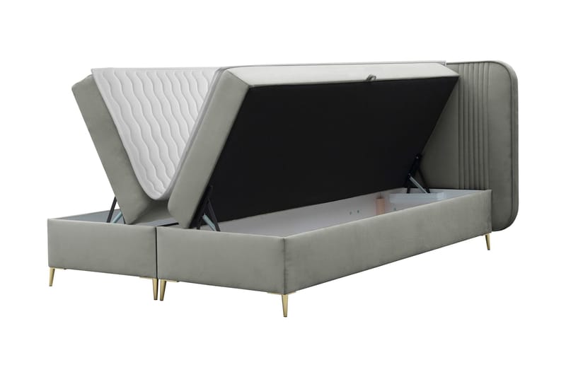 Alani Sängpaket Kontinentalsäng 180x200 cm - Grå - Möbler - Sovrum - Sängar - Komplett Sängpaket