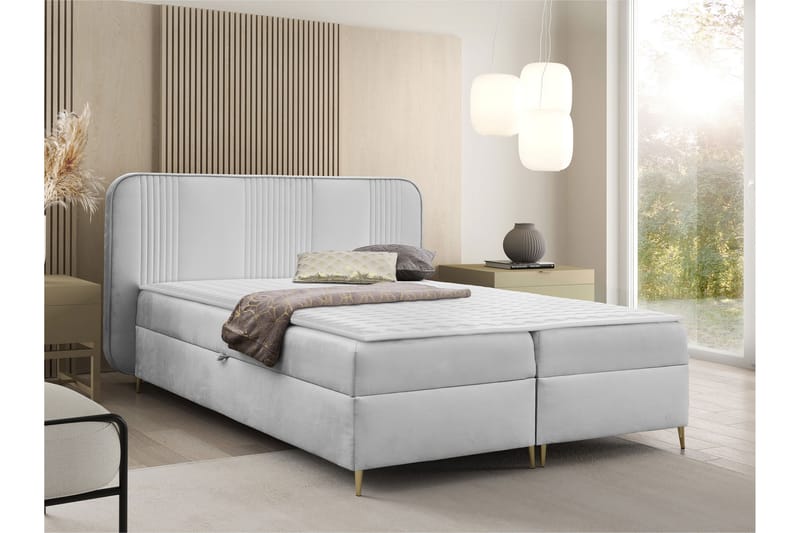 Alani Sängpaket Kontinentalsäng 180x200 cm - Grå - Möbler - Sovrum - Sängar - Komplett Sängpaket