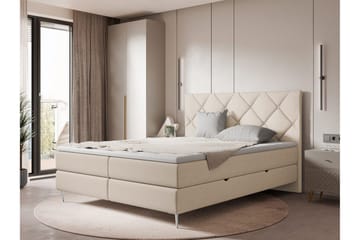 Alasia Sängpaket Kontinentalsäng 140x200 cm - Beige - Möbler - Sovrum - Sängar - Komplett Sängpaket