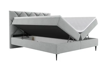 Alasia Sängpaket Kontinentalsäng 180x200 cm - Grå - Möbler - Sovrum - Sängar - Komplett Sängpaket