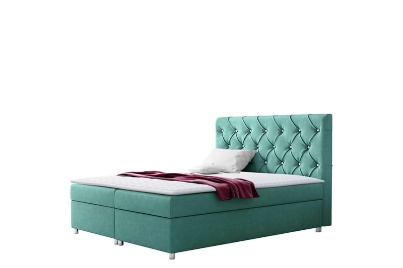 Alida Sängpaket Kontinentalsäng 140x200 cm - Turkos - Möbler - Sovrum - Sängar - Komplett Sängpaket