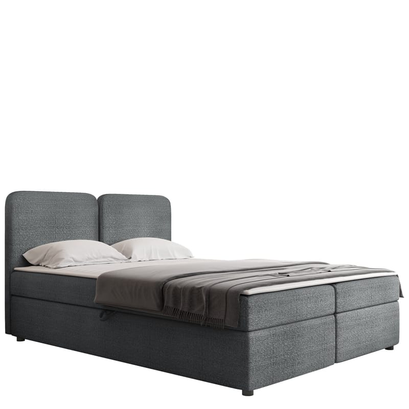 Allgunnen Sängpaket Kontinentalsäng 140x200 cm, Grå