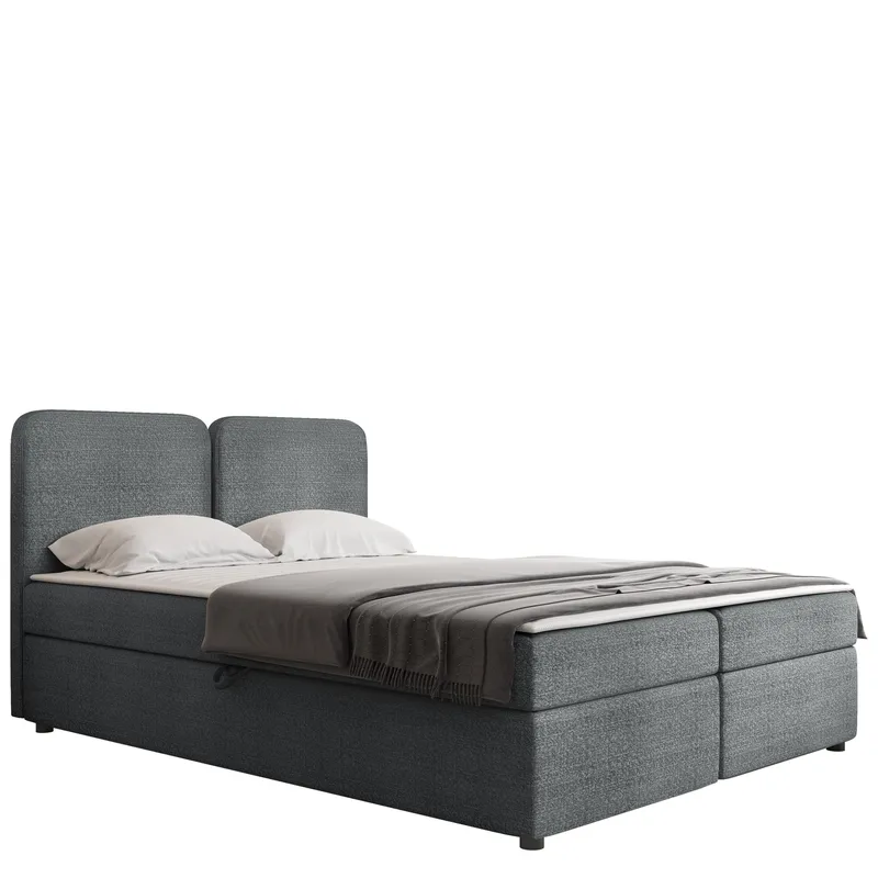 Allgunnen Sängpaket Kontinentalsäng 160x200 cm, Grå