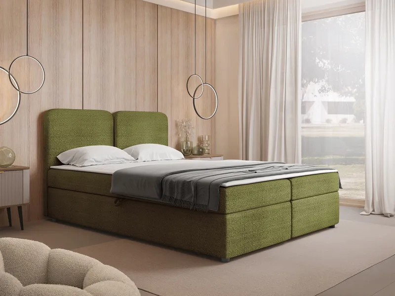 Allgunnen Sängpaket Kontinentalsäng 160x200 cm - Grön - Möbler - Sovrum - Sängar - Komplett Sängpaket