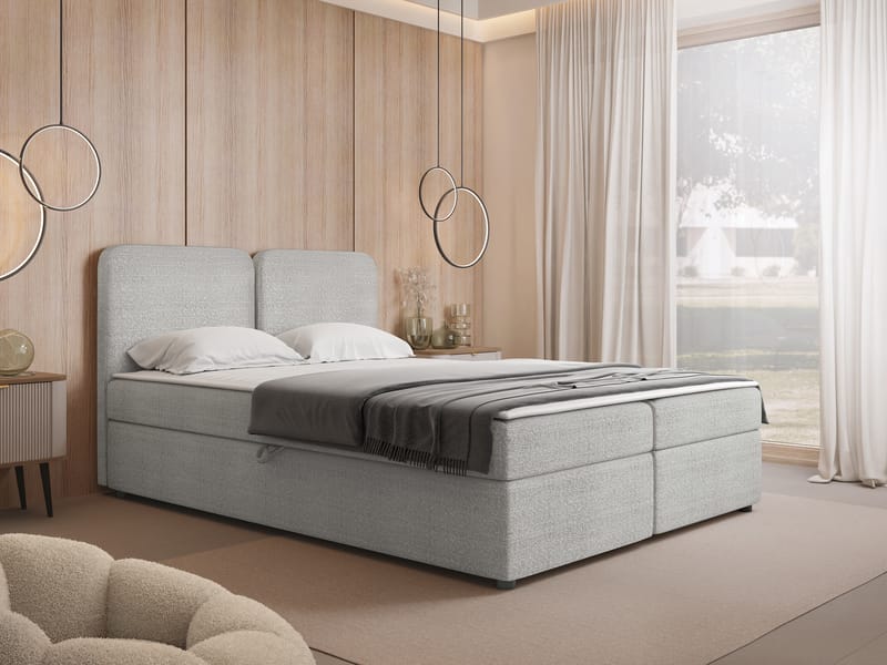 Allgunnen Sängpaket Kontinentalsäng 180x200 cm - Grå - Möbler - Sovrum - Sängar - Komplett Sängpaket
