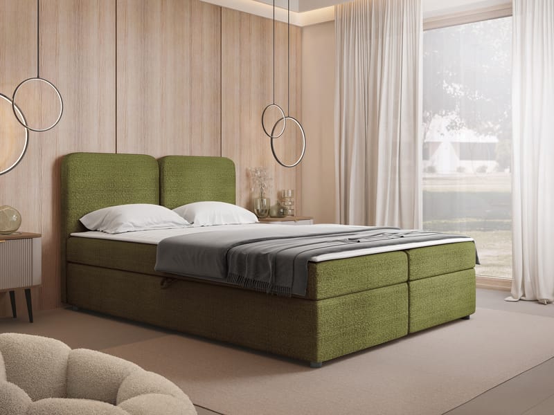 Allgunnen Sängpaket Kontinentalsäng 180x200 cm - Grön - Möbler - Sovrum - Sängar - Komplett Sängpaket