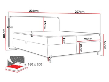 Allgunnen Sängpaket Kontinentalsäng 180x200 cm - Grön - Möbler - Sovrum - Sängar - Komplett Sängpaket