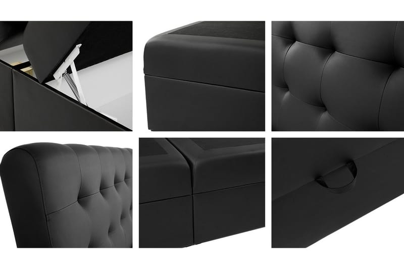 Alvik Sängpaket Kontinentalsäng 140x200 cm - Svart - Möbler - Sovrum - Sängar - Komplett Sängpaket