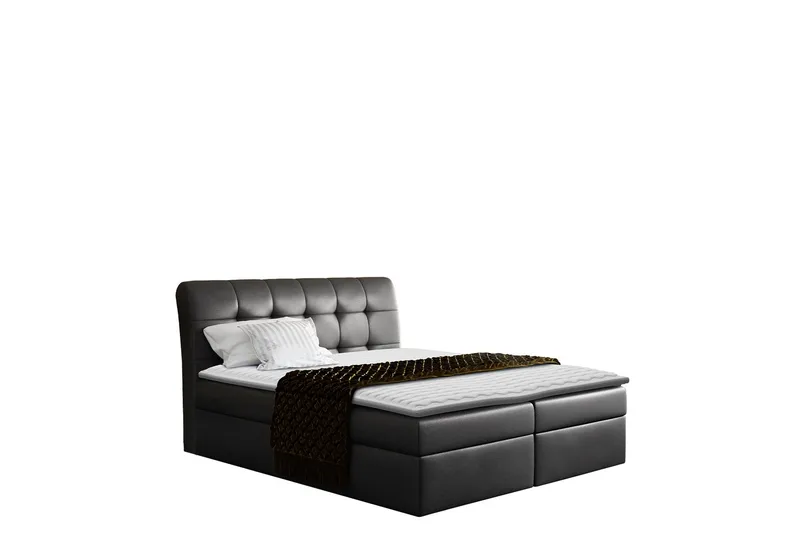 Alvik Sängpaket Kontinentalsäng 140x200 cm, Svart