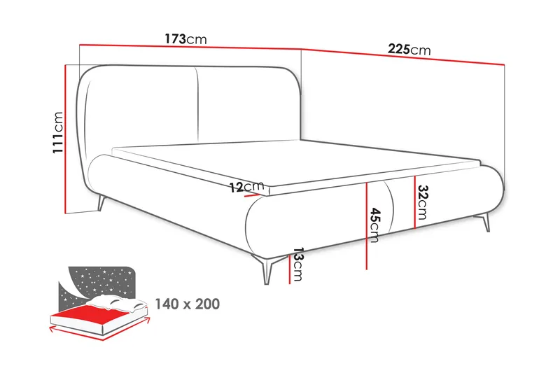Arondel Förvaringssäng - Beige - Möbler - Sovrum - Sängar - Sängar med förvaring