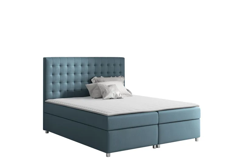 Asti Sängpaket Kontinentalsäng 160x200 cm - Blå - Möbler - Sovrum - Sängar - Komplett Sängpaket