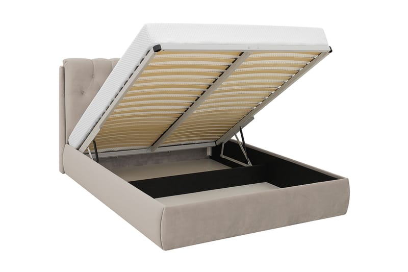 Bedford Sängpaket med Förvaring 160x200 cm - Beige - Möbler - Sovrum - Sängar - Komplett Sängpaket