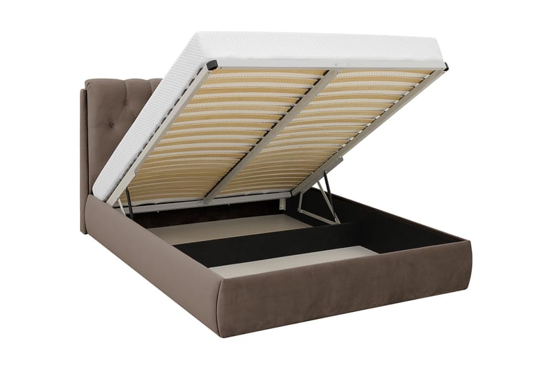 Bedford Sängpaket med Förvaring 160x200 cm - Brun - Möbler - Sovrum - Sängar - Komplett Sängpaket