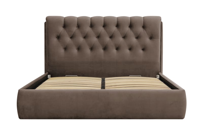 Bedford Sängpaket med Förvaring 160x200 cm - Brun - Möbler - Sovrum - Sängar - Komplett Sängpaket