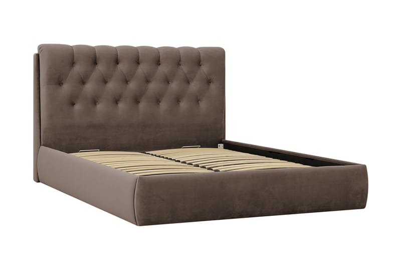 Bedford Sängpaket med Förvaring 160x200 cm - Brun - Möbler - Sovrum - Sängar - Komplett Sängpaket