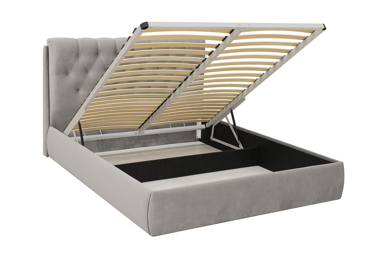 Bedford Sängpaket med Förvaring 160x200 cm - Grå - Möbler - Sovrum - Sängar - Komplett Sängpaket