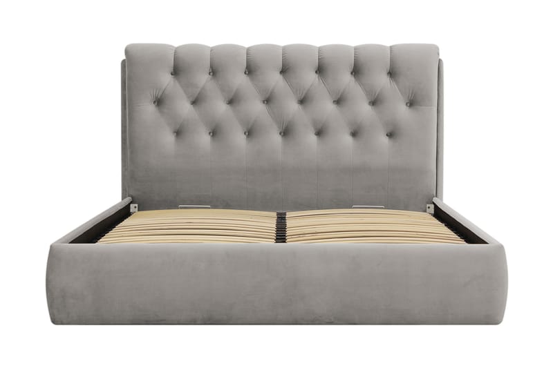 Bedford Sängpaket med Förvaring 160x200 cm - Grå - Möbler - Sovrum - Sängar - Komplett Sängpaket