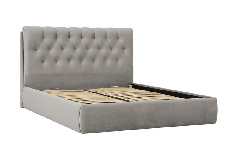Bedford Sängpaket med Förvaring 160x200 cm - Grå - Möbler - Sovrum - Sängar - Komplett Sängpaket