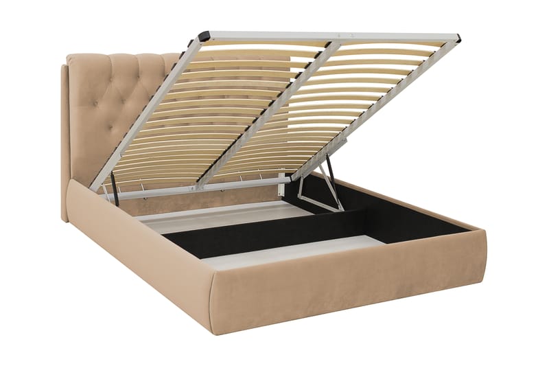 Bedford Sängpaket med Förvaring 160x200 cm - Ljusbrun - Möbler - Sovrum - Sängar - Komplett Sängpaket