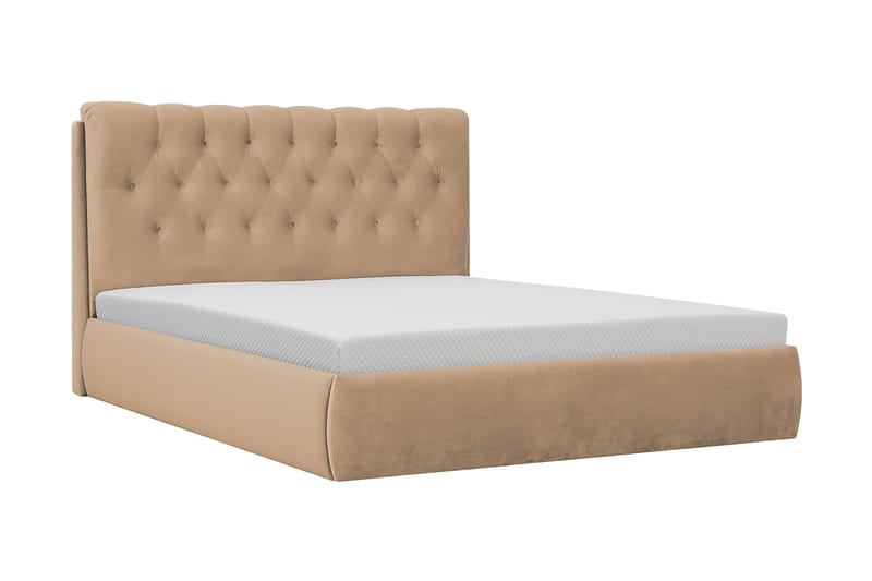 Bedford Sängpaket med Förvaring 160x200 cm - Ljusbrun - Möbler - Sovrum - Sängar - Komplett Sängpaket