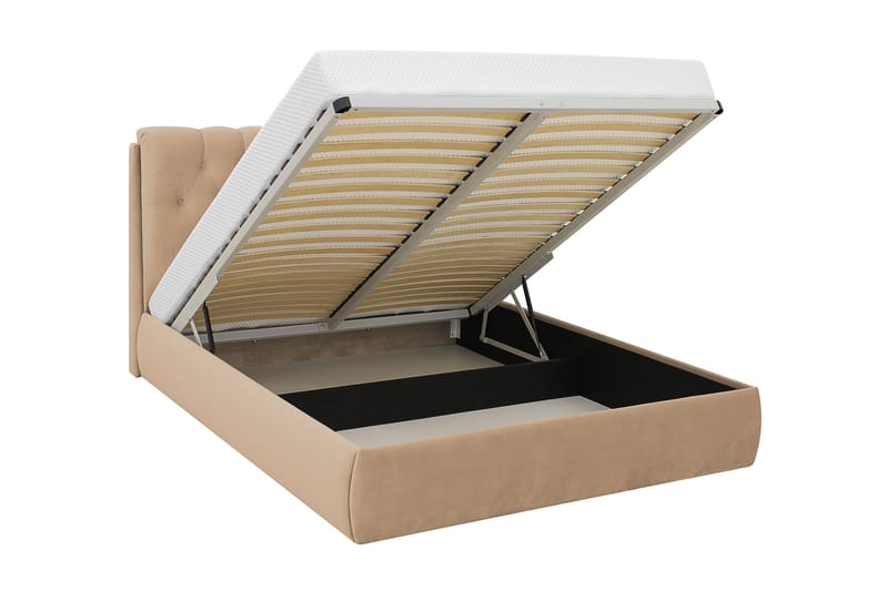 Bedford Sängpaket med Förvaring 160x200 cm - Ljusbrun - Möbler - Sovrum - Sängar - Komplett Sängpaket