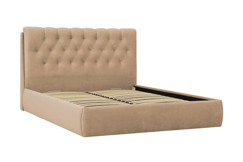 Bedford Sängpaket med Förvaring 160x200 cm - Ljusbrun - Möbler - Sovrum - Sängar - Komplett Sängpaket