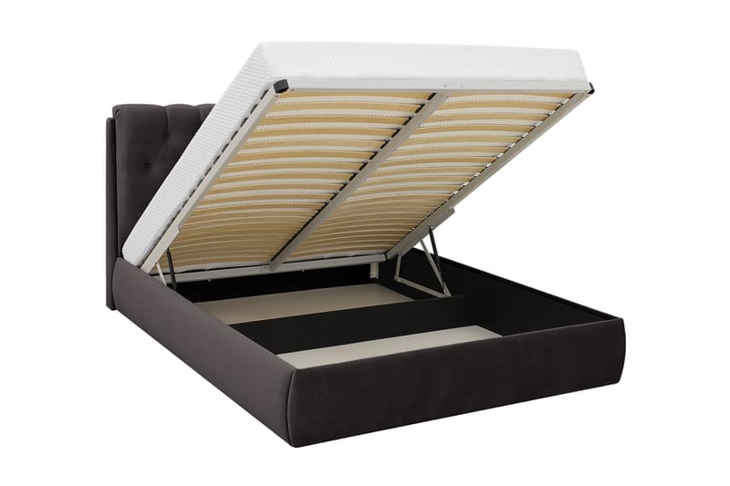 Bedford Sängpaket med Förvaring 160x200 cm - Svart - Möbler - Sovrum - Sängar - Komplett Sängpaket