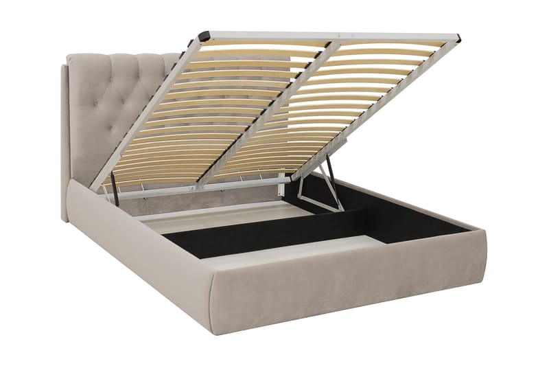 Bedford Sängpaket med Förvaring 180x200 cm - Beige - Möbler - Sovrum - Sängar - Komplett Sängpaket