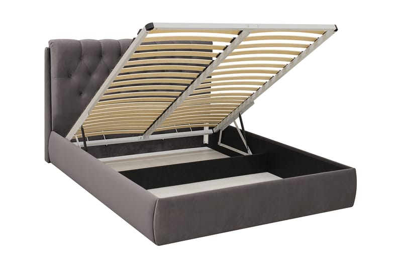 Bedford Sängpaket med Förvaring 180x200 cm - Mörkgrå - Möbler - Sovrum - Sängar - Komplett Sängpaket