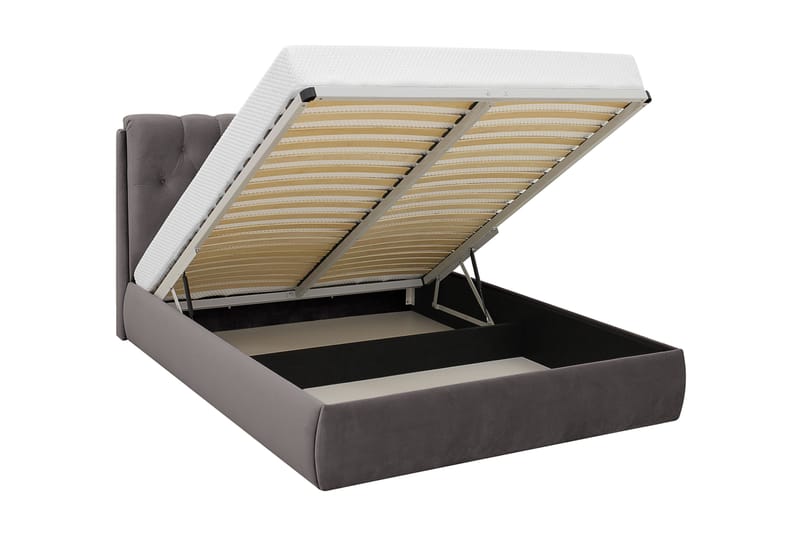 Bedford Sängpaket med Förvaring 180x200 cm - Mörkgrå - Möbler - Sovrum - Sängar - Komplett Sängpaket