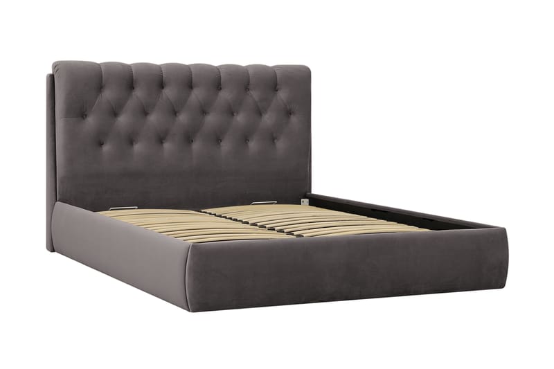 Bedford Sängpaket med Förvaring 180x200 cm - Mörkgrå - Möbler - Sovrum - Sängar - Komplett Sängpaket