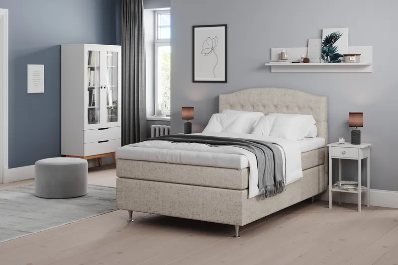 Belda Sängpaket 140x200 Fast - Beige - Möbler - Sovrum - Sängar - Komplett Sängpaket