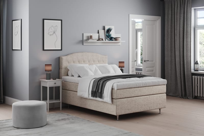 Belda Sängpaket 140x200 Medium - Beige - Möbler - Sovrum - Sängar - Komplett Sängpaket