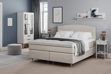 Belda Sängpaket 180x200 Fast/Medium - Beige - Möbler - Sovrum - Sängar - Komplett Sängpaket