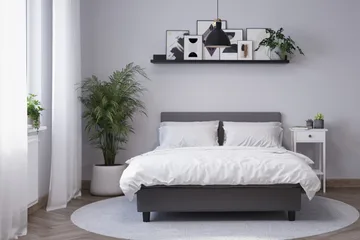Billingen Komplett Sängpaket 120x200 cm - Grå - Möbler - Sovrum - Sängar - Kontinentalsängar