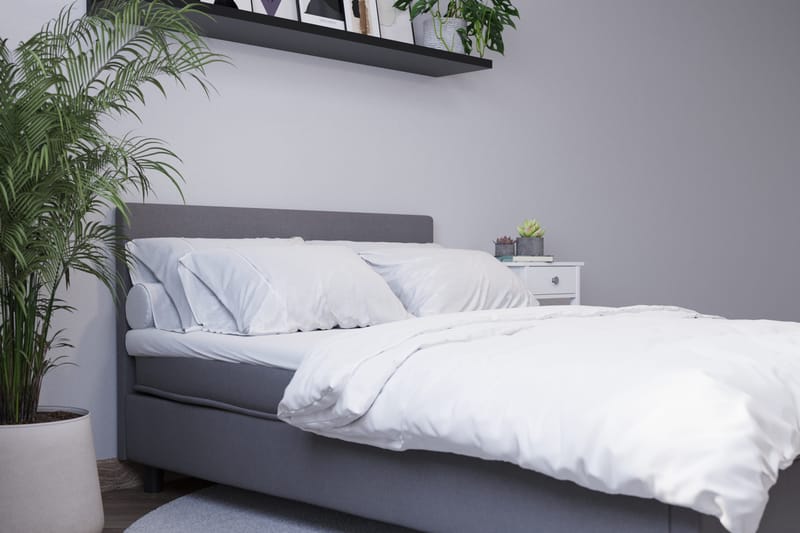 Billingen Komplett Sängpaket 120x200 cm - Grå - Möbler - Sovrum - Sängar - Kontinentalsängar