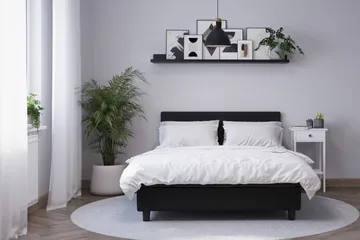 Billingen Komplett Sängpaket 120x200 cm - Svart - Möbler - Sovrum - Sängar - Kontinentalsängar