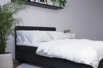 Billingen Komplett Sängpaket 140x200 cm - Svart - Möbler - Sovrum - Sängar - Kontinentalsängar
